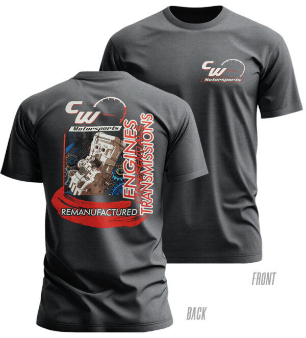 CW Motorsports T-Shirt, dark heather (Reman.)