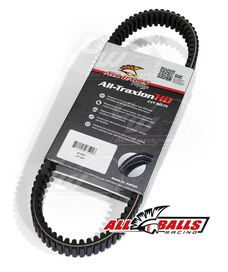 Polaris CVT Belt, ALL-BALLS #25-9007 - Image 2